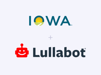 A collage featuring the State of Iowa and Lullabot logos