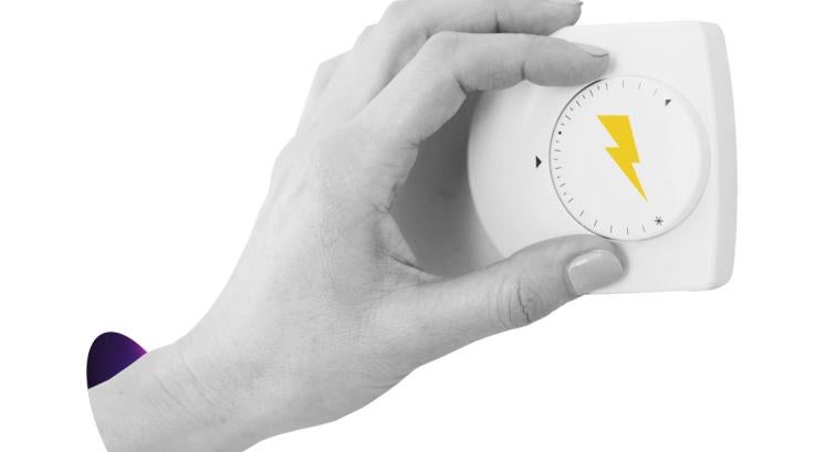 Thermostat image with Pantheon logo