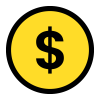 Dollar sign icon