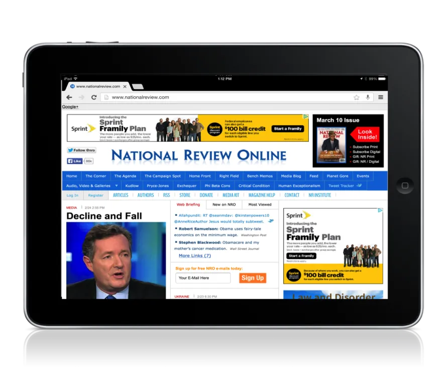 National Review homepage