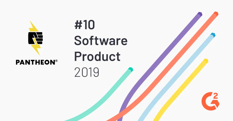 Pantheon named no. 10 Software Product by G2 Crowd