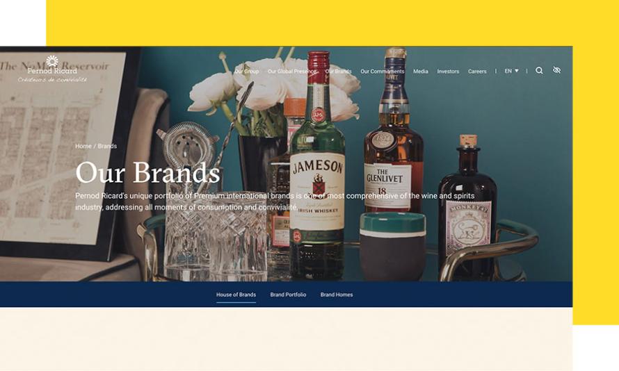 Pernod Ricard's home page