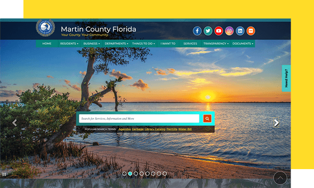 Martin County web page