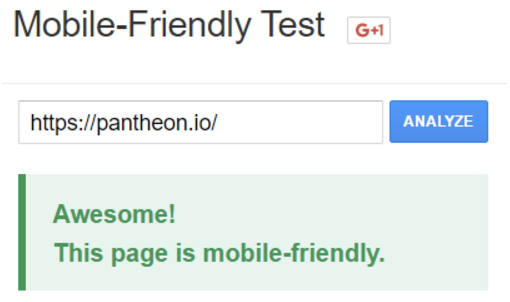 mobile-friendly test screenshot. 