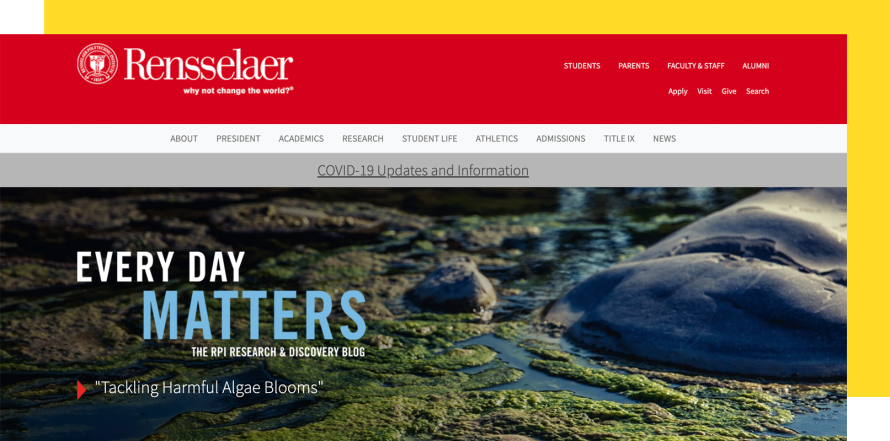 Rensselaer's web page