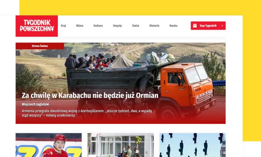 Tygodnik Powszechny website page