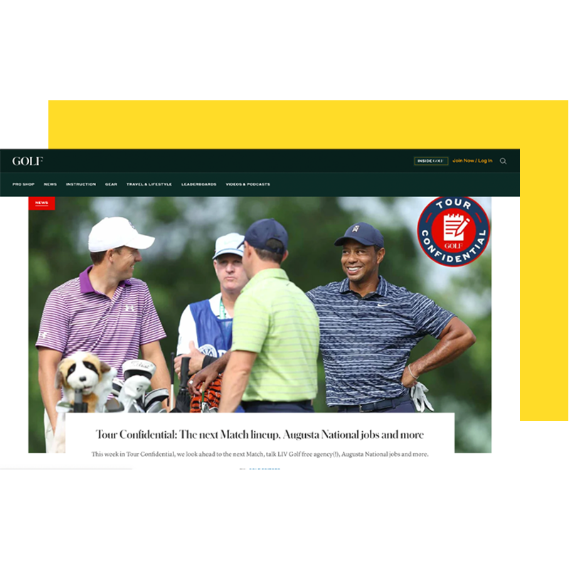 Golf.com page screenshot