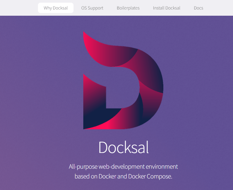 Docksal’s homepage