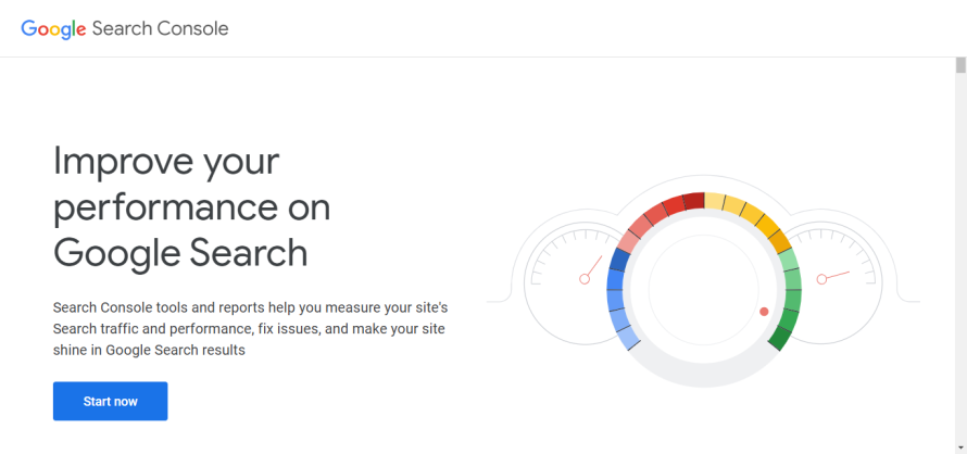 Google Search Console’s homepage.