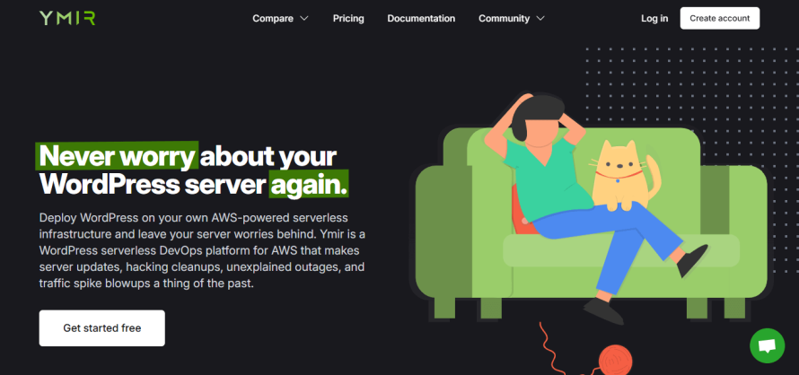 A screenshot of Ymir’s homepage.