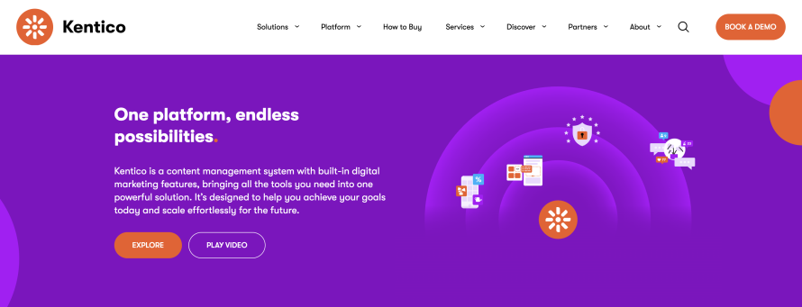 Kentico homepage