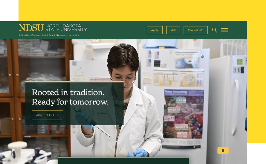 NDSU's homepage 