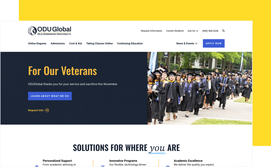 ODUGlobal's homepage 