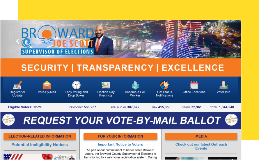 Broward County, FL election website