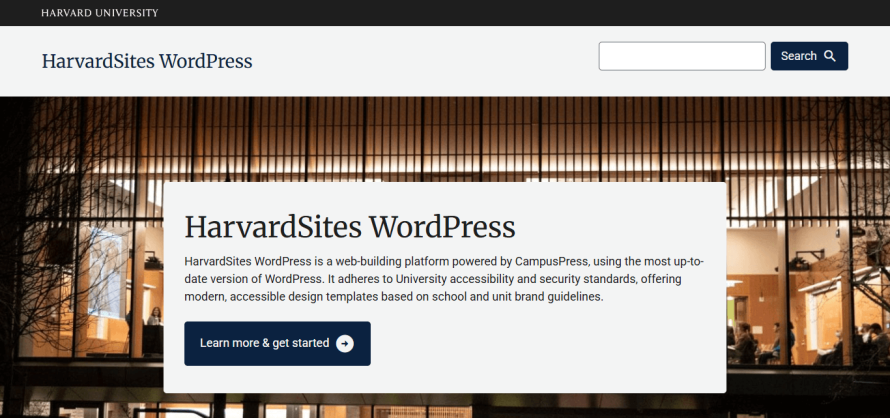 HarvardSites WordPress.