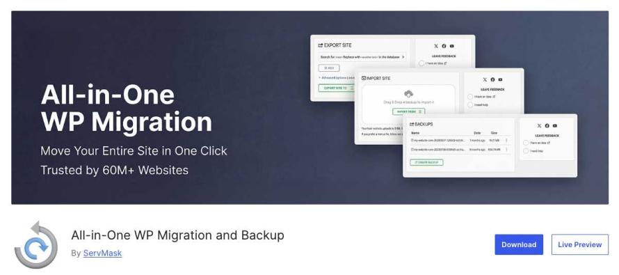 All-in-One WP Migration
