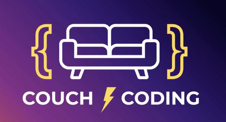 Pantheon Couch Coding Series - Outline of a couch with the words Couch Coding underneath