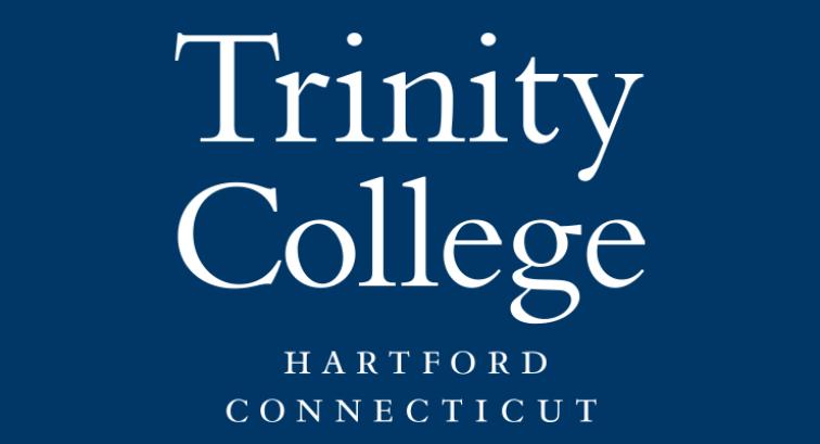 Trinity College Logo on Dark Blue Background