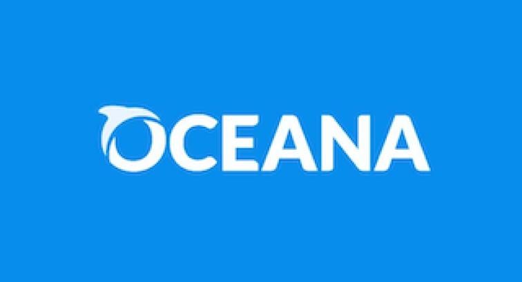 Oceana Logo on Blue Background