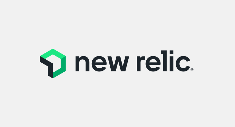 New Relic Logo on Grey Background