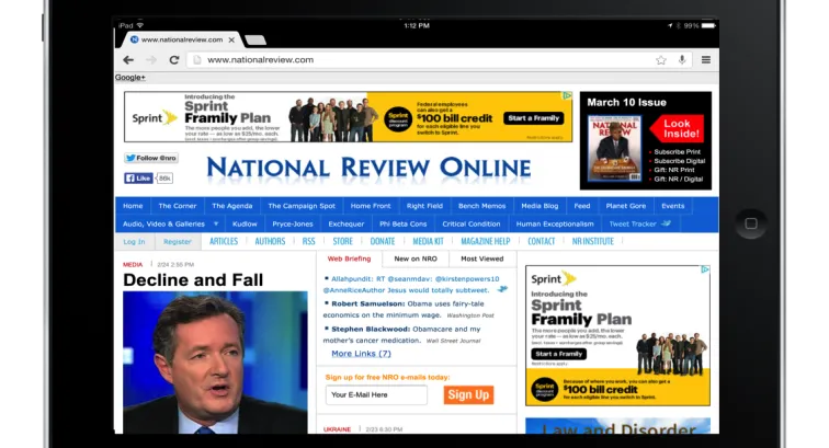 National Review homepage