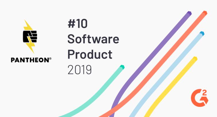 Pantheon named no. 10 Software Product by G2 Crowd