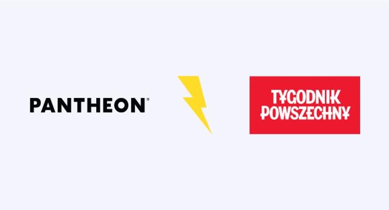 Tygodnik Powszechny logo with Pantheon's logo
