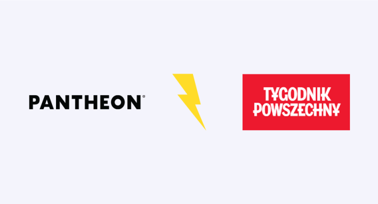 Tygodnik Powszechny logo with Pantheon's logo