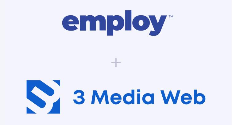 Employ & 3 Media Web Logos on white
