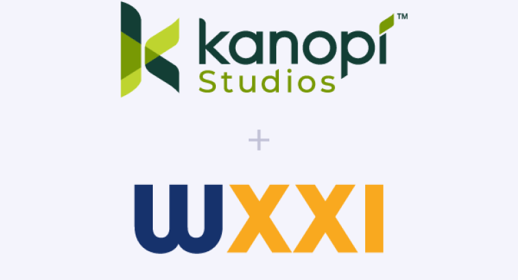 Kanopi Studios and WXXI logos on white