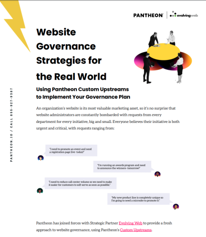 Website Governance Strategies for the Real World guide