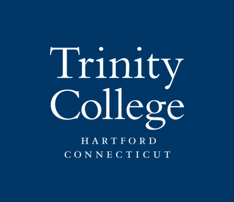 Trinity College Logo on Dark Blue Background