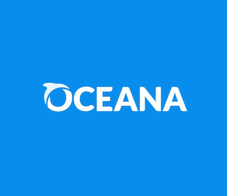 Oceana Logo on Blue Background