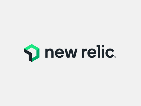 New Relic Logo on Grey Background