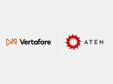 Vertafore and Aten companies' logos on white