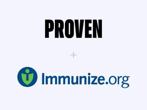 Proven and Immunize.org logos on white