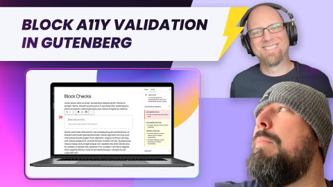 block accessibility validation in gutenberg