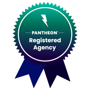 Pantheon Registered Agency badge