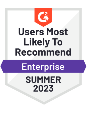 Pantheon G2 Users Most Likely to Recommend Summer 2023