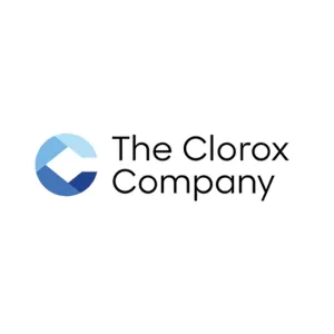 The Clorox Company logo stacked blue