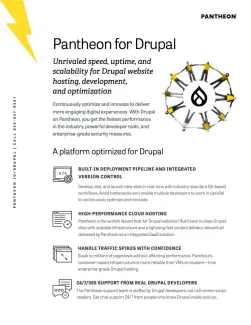 Pantheon for Drupal Datasheet cover
