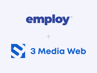 Employ & 3 Media Web Logos on white