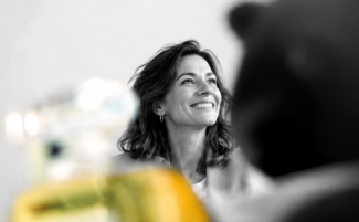 Woman smiling