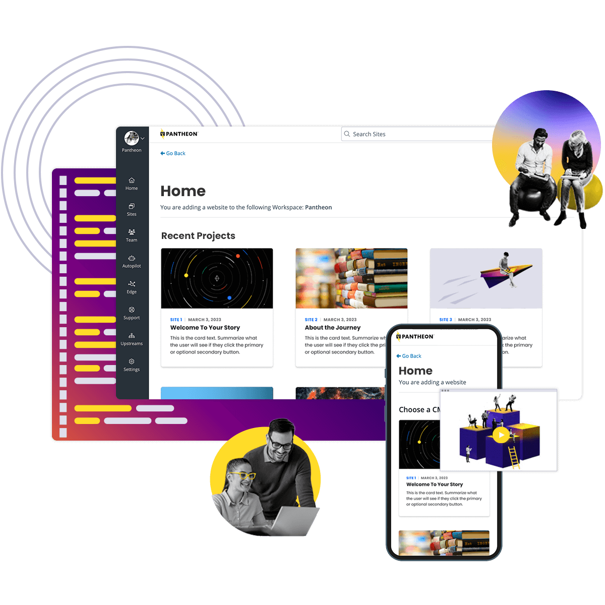 Pantheon Homepage Hero